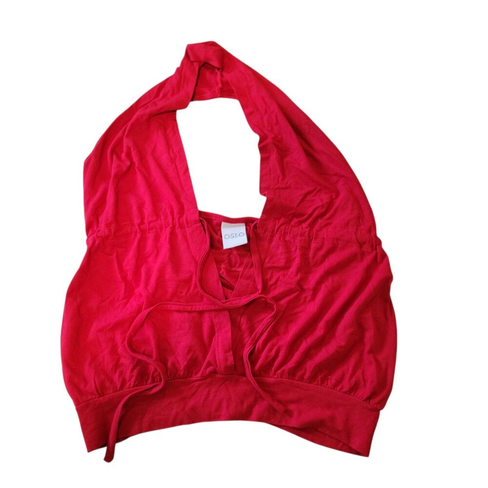 Oslo Red Halter Top *size Small